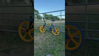 1985 MK2 Raleigh burner in the sun #raleigh #burner #bmx #nostalgia #throwback #fyp #blue #bike