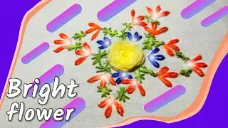 How to make bright flower|Colourful craft ideas