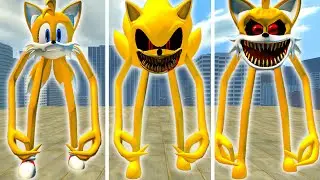 I BECOME NEW TAILS SMILEY vs SUPER SONIC SMILEY'S vs SONIC TAILS NIGHTMARE SMILEY'S In Garry's Mod!