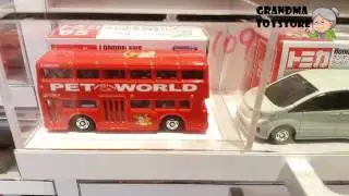 Unboxing TOYS Review/Demos - tomica 3 sets cars, london bus pet world and motorbike