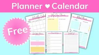 Free Printable Planner and Calendar Bundle!!! Freebies | Printables