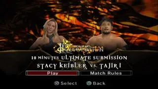 WWE SVR 2006 Stacy vs Tajiri Submission