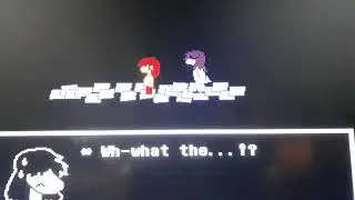 Deltarune Kris and The Purple Guy in The Dark World