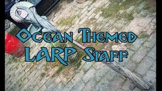 Painting an Ocean Themed LARP Staff