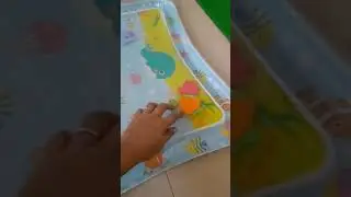 Baby's Playtime on Water Mat! 🌊😍 #PlaytimeMagic #tummytime  #playtime #viralvideo  #newborn