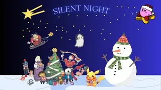 my slient night平安夜 song(Lyrics 純音樂) (make on canva)