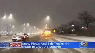 Snow Plows, Salt Trucks Hit Roads