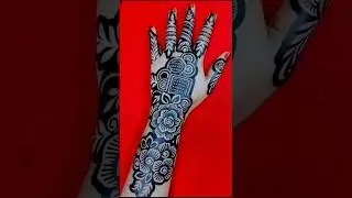 tried affordable mehndi sticker first time for order contact6200997962@henna_by_afshu#stencil#mehndi
