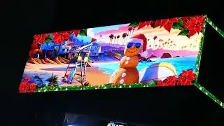 Christmas Art Billboard Sunset Blvd Los Angeles California USA December 24, 2025