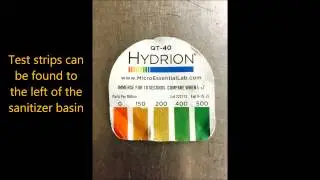 Testing Sanitizing Solution