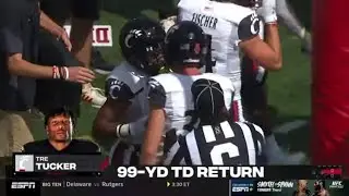 Cincinnati 99 Yard Kick Return TD vs Indiana | 2021 College Football