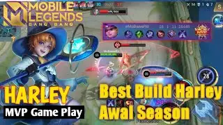 BUILD HARLEY MID LANER SEASON 28‼️ AUTO MVP #mlbb #harleymobilelegend #buildharleytersakit
