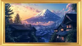 Mount Fuji Japanese Ukiyo-e & Zen Art | Traditional Frame TV Art | 4K UHD Wall Art Screensaver