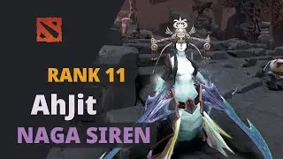 AhJit (Rank 11) plays Naga Siren Dota 2 Full Game