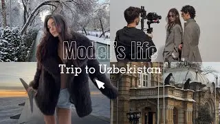 1 day of a MODEL life // VLOG // Trip to Uzbekistan for a shooting
