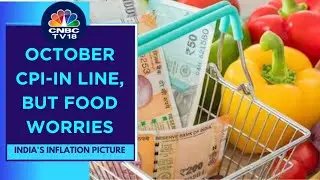 India's October Retail Inflation Eases To 4.87%, Food Inflation Steady At 6.6% | CNBC TV18