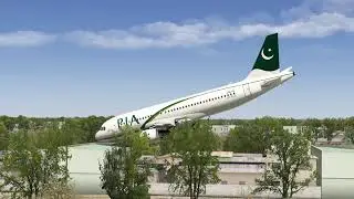 Pakistan Airlines Karachi Plane Crash Airbus 320 Animation l Taskeen TV