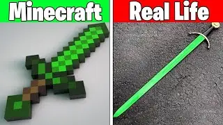 Real Life vs Minecraft | Realistic Minecraft, Water, Lava, Slime, Fire, Villager #423