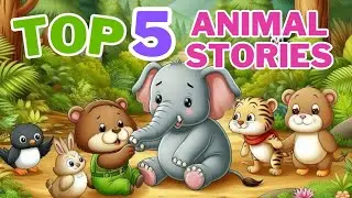 TOP 5 ANIMAL STORIES FOR KIDS🐵🦁🐯🐰 | MORAL STORIES | SHORT ENGLISH STORIES | BEDTIME STORIES #story