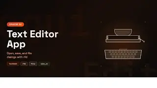 Text Editor in Rust egui — Open, Save & File Dialogs | Learn egui Ep32