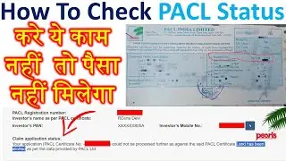 How To Check PACL Status || पल्स का पैसा मिलना शुरू ऐसे करे चेक || PACL Status Check Process