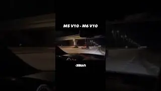 M5 E60 vs M6 E63 flyby 😮&zwj;💨🔥 #m5 #m6 #v10 #s85