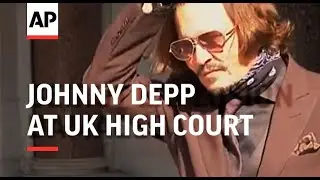 Johnny Depp arrives at UK High Court