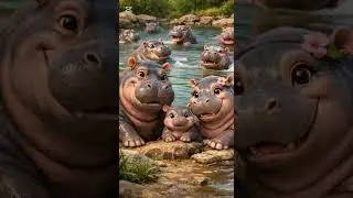 part 1: The friendship of a crocodile and a hippopotamus.         #cartoon #cute #happy #toonver #