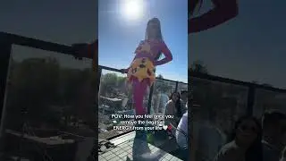 Drag performer is dancing and living his best life!