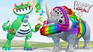 I FOUND NEW RHINONICA FROM DINO TOY PIANOSAURUS FAMILY POPPY PLAYTIME 4 in Garry's Mod!