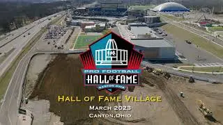 Drone View of Hall of Fame  Village  March,2023