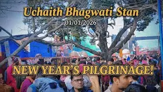 🙏🙏Explore uchaith Bhagwati sthan 01/01/2026 It was very crowded here on New Year's Day.🙏