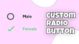 Css custom radio button | css only | radio button css & html