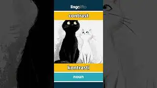🇬🇧🇫🇮 contrast - kontrasti : learn English : opetellaan englantia : vocabulary builder