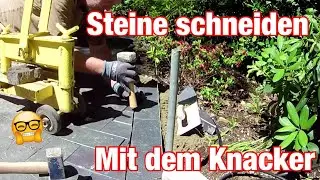 Klinkerpflaster Wienerberger Penter Dresden mit dem Almi Steinknacker zuschneiden pflastern