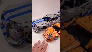 LEGO Technic 2 Fast 2 Furious Nissan Skyline GT-R (R34)(42210) vs Toyota Supra MK4 (42204) #shorts