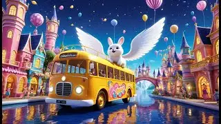 The Magical Wheels on the Bus | Zoom Through Fairyland Roads | Musical Adventure Song for Kids