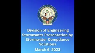 Hamilton Township Div. of Engineering - March 6th Stormwater Presentation by Stormwater Compliance