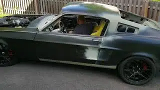 67 Mustang Fastback Coyote Swap Whipple Supercharger Quick Spin!!!