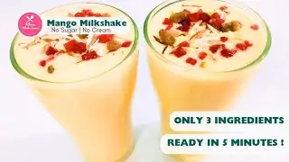 Refreshing Mango Delight: No-Sugar, No-Cream, 3-Ingredient Magic!