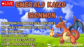 🔴LIVE - EMERALD KAIZO IRONMON - ↑▲TAIL GLOW ZARD RUNNING▲↑