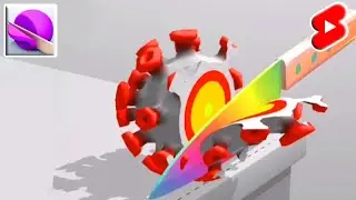 ASMR Slicing: Rainbow Kinetic Sand #4
