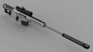 Custom LEGO Gun MOC: MDUN's Barrett M-107A1 [W/ Suppressor]