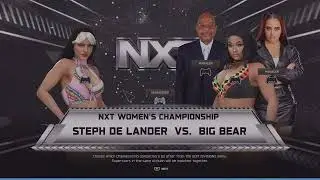 WWE 2K25 STEPH DE LANDER 🆚 BIG BEAR