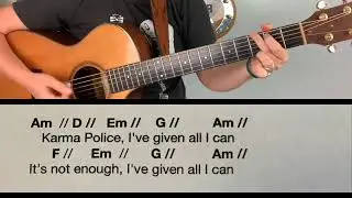 Karma Police: Radiohead Guitar Play-Along
