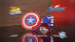 Avengers NERF Power Moves Shield Sling - Captain America