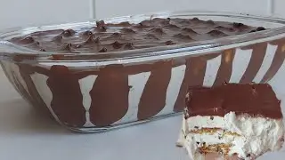 MOÇA GELADA NA TRAVESSA . PAVÊ MOÇA CREMOSA FÁCIL E RÁPIDO! Sobremesa simples. Luiz Gustavo.