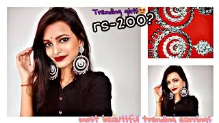 Most beautiful trending silver earrings review/Oxidized big earrings/Trending 2021 earrings/priya
