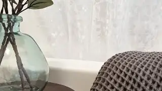 Elegant Waterproof Shower Curtain Liner
