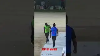 Hit wicket ASIF #arejesports #sportsvarthakal #cricketleague #cricketlover #crickettournament #ipl